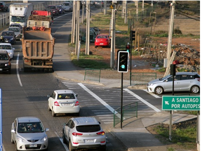 Imagen de apoyo: Cruce regulado es aquel en que existe: