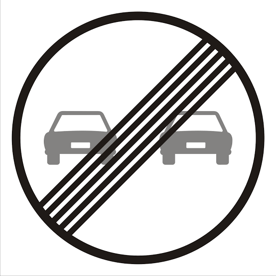 Imagen de apoyo: La señal FIN RESTRICCIÓN significa que: